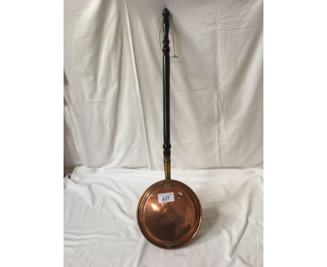  Sale Item:    COPPER WARMING PAN   Vat Status:   No Vat   Buyers Premium:  This lot is subject to a Buyers Premium of 15% + 