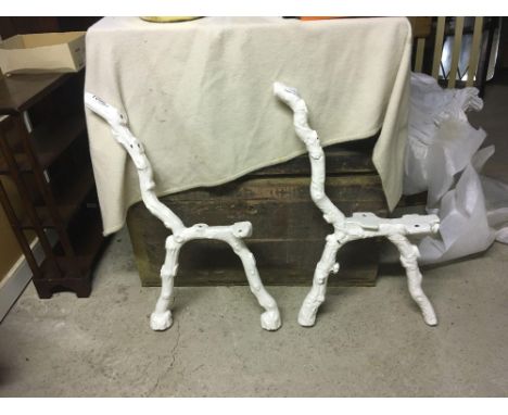  Sale Item:    PAIR GARDEN SEAT ENDS (AF)   Vat Status:   No Vat   Buyers Premium:  This lot is subject to a Buyers Premium o