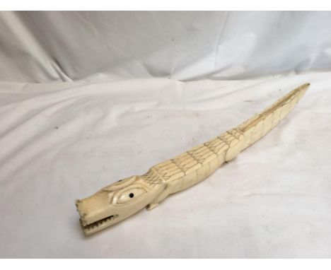  Sale Item:    CROCODILE CARVING (AF)   Vat Status:   No Vat   Buyers Premium:  This lot is subject to a Buyers Premium of 15