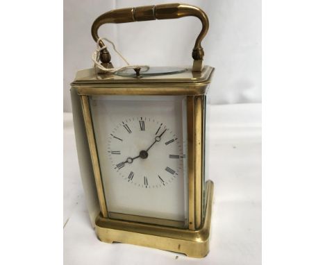  Sale Item:    BRASS CARRIAGE CLOCK (AF)   Vat Status:   No Vat   Buyers Premium:  This lot is subject to a Buyers Premium of