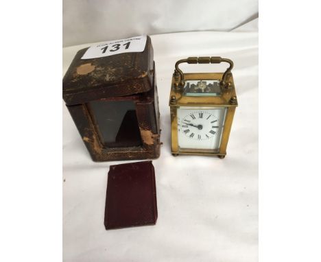  Sale Item:    CASED CARRIAGE CLOCK (AF)   Vat Status:   No Vat   Buyers Premium:  This lot is subject to a Buyers Premium of