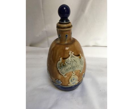  Sale Item:    W GRANT &amp; SONS ROYAL DOULTON DECANTER (STOPPER STUCK AF)  Vat Status:   No Vat   Buyers Premium:  This lot