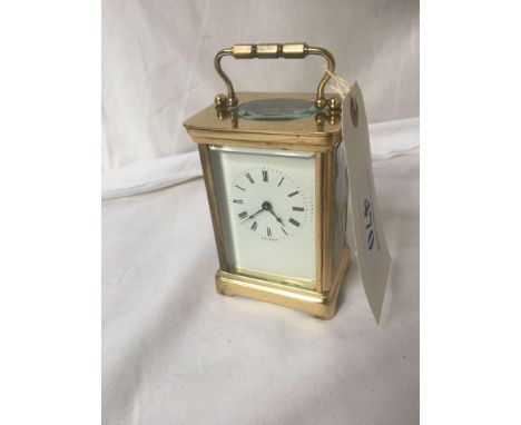  Sale Item:    BRASS CARRIAGE CLOCK   Vat Status:   No Vat   Buyers Premium:  This lot is subject to a Buyers Premium of 15% 