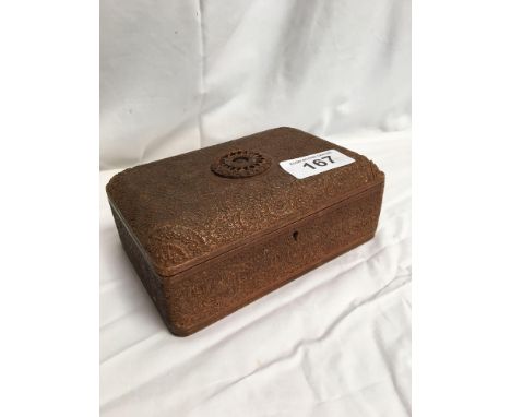  Sale Item:    INDIAN CARVED BOX (AF)   Vat Status:   No Vat   Buyers Premium:  This lot is subject to a Buyers Premium of 15