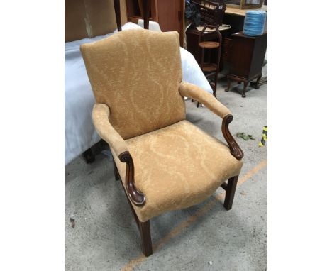  Sale Item:    REPRO OPEN ARM CHAIR   Vat Status:   No Vat   Buyers Premium:  This lot is subject to a Buyers Premium of 15% 