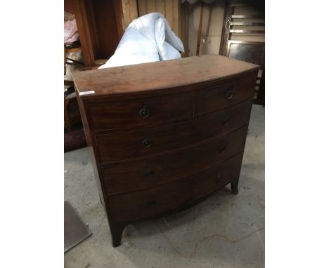  Sale Item:    VICTORIAN BOW FRONT CHEST DRAWERS (AF)  Vat Status:   No Vat   Buyers Premium:  This lot is subject to a Buyer