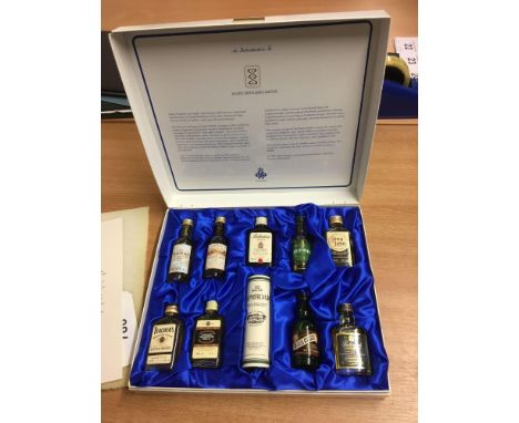  Sale Item:    CASED ALLIED DISTILLERS MINIATURE SET (BOX AF)  Vat Status:   No Vat   Buyers Premium:  This lot is subject to