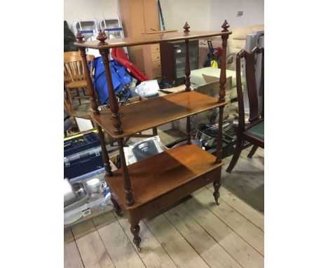  Sale Item:    MAHOGANY 3 TIER WHAT NOT   Vat Status:   No Vat   Buyers Premium:  This lot is subject to a Buyers Premium of 