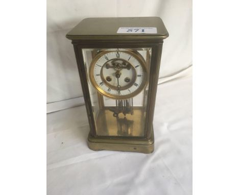 Sale Item:    LARGE BRASS CARRIAGE CLOCK (AF)   Vat Status:   No Vat   Buyers Premium:  This lot is subject to a Buyers Prem