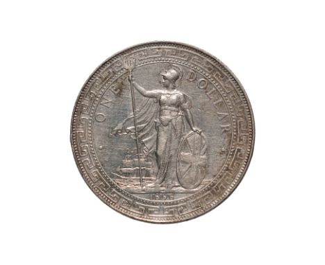 GREAT BRITAIN - BRITISH TRADE DOLLAR 1896
Britannia standing holding a trident and a shield, date below, reverse with Chinese
