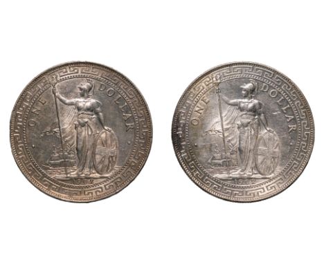 GREAT BRITAIN - BRITISH TRADE DOLLAR 1902 B (2)
Britannia standing holding a trident and a shield, date below, reverse with C