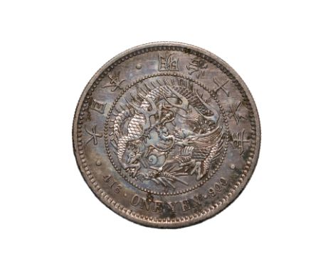 JAPAN - 1 YEN MEIJI YEAR 16 (1883)
Dragon within a beaded circle, legend in English and Japanese, reverse with chrysanthemum 