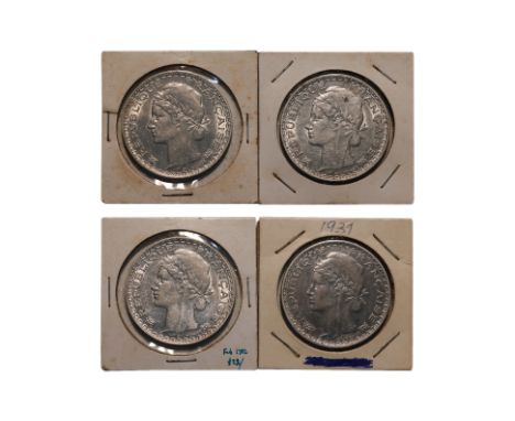 FRENCH INDOCHINA 1 PIASTRE DE COMMERCE 1931 (4)
Bust of Marianne facing left, reverse with denomination and date within decor
