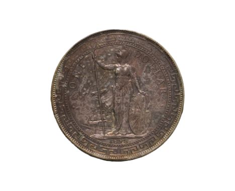 GREAT BRITAIN - BRITISH TRADE DOLLAR 1898
Britannia standing holding a trident and a shield, date below, reverse with Chinese