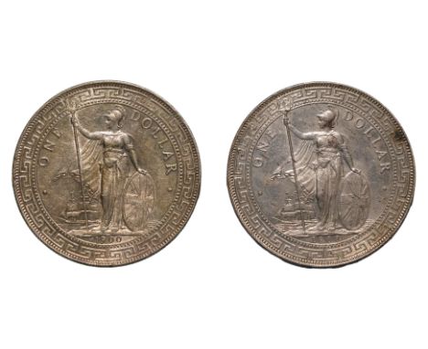 GREAT BRITAIN - BRITISH TRADE DOLLAR 1900 B (2)
Britannia standing holding a trident and a shield, date below, reverse with C