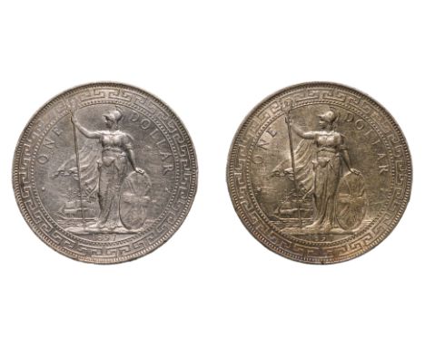 GREAT BRITAIN - BRITISH TRADE DOLLAR 1897 B (2)
Britannia standing holding a trident and a shield, date below, reverse with C