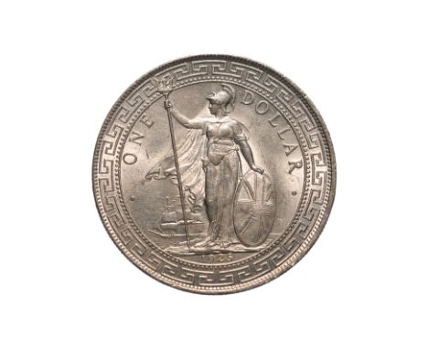 GREAT BRITAIN - BRITISH TRADE DOLLAR 1925
Britannia standing holding a trident and a shield, date below, reverse with Chinese