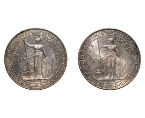 GREAT BRITAIN - BRITISH TRADE DOLLAR 1929 B (2)
Britannia standing holding a trident and a shield, date below, reverse with C