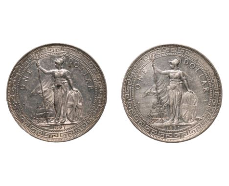 GREAT BRITAIN - BRITISH TRADE DOLLAR 1897 B (2)
Britannia standing holding a trident and a shield, date below, reverse with C