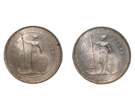 GREAT BRITAIN - BRITISH TRADE DOLLAR 1902 B (2)
Britannia standing holding a trident and a shield, date below, reverse with C
