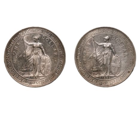 GREAT BRITAIN - BRITISH TRADE DOLLAR 1899 B (2)
Britannia standing holding a trident and a shield, date below, reverse with C