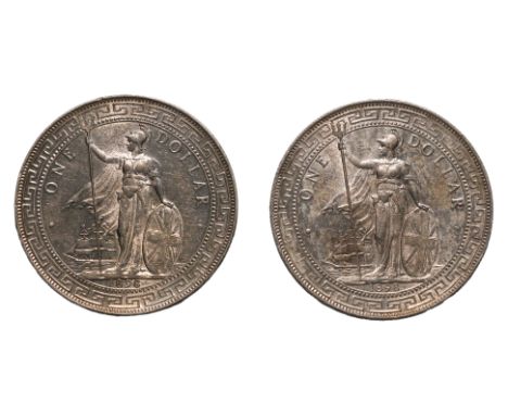 GREAT BRITAIN - BRITISH TRADE DOLLAR 1898 (2)
Britannia standing holding a trident and a shield, date below, reverse with Chi