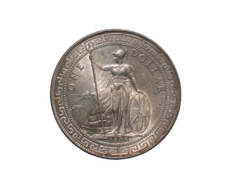 GREAT BRITAIN - BRITISH TRADE DOLLAR 1908 B
Britannia standing holding a trident and a shield, date below, reverse with Chine
