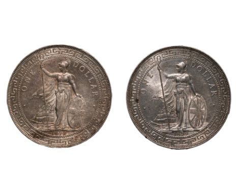 GREAT BRITAIN - BRITISH TRADE DOLLAR 1899 B (2)
Britannia standing holding a trident and a shield, date below, reverse with C