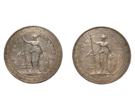 GREAT BRITAIN - BRITISH TRADE DOLLAR 1912 B (2)
Britannia standing holding a trident and a shield, date below, reverse with C