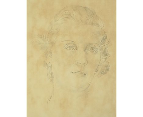 Sir Stanley Spencer R.A. (British, 1891-1959), pencil on paper, Portrait of Deidre Franks at Chauntry Court, Maidenhead, duri
