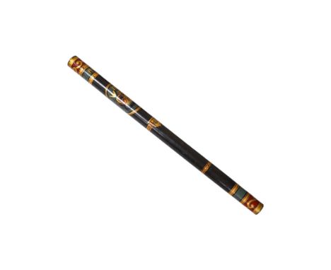 A William IV painted and gilt wooden Police Constable tipstaff, 59cm in length. Condition - good