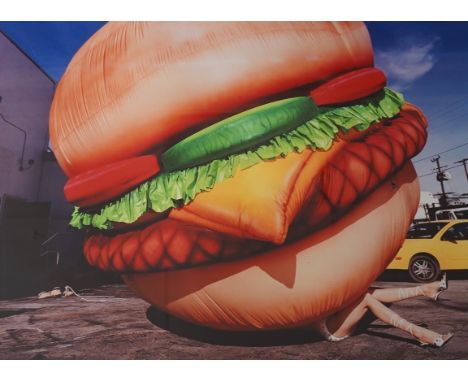 David Lachapelle (American, b.1961), contemporary chromogenic print, 'Death by hamburger', 50 x 68cm. Condition - good Print 