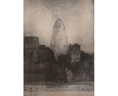 Jason Hicklin (b.1966), etching, ‘30 St. Mary Axe’, limited edition 27/30, signed and dated '05 in pencil, 19 x 13cm. Conditi
