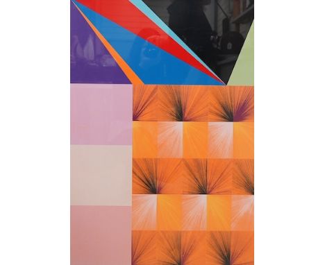 Luthur Gotz (b.1963), contemporary colour screenprint, ‘Durchgangszimmer Orange’, limited edition 11/75, signed in pencil, 88