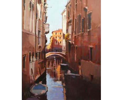 Peter Wileman ROI (b.1946), oil on board, Venice, signed, 50 x 40cm. Condition - good Oil on board in honest untouched condit
