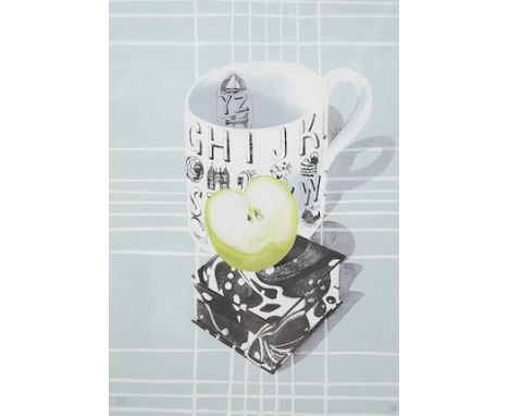 Glynn Boyd Harte (1948-2003), colour lithograph, ‘Alphabet mug’, limited edition 299/500, monogrammed, 27 x 20cm. Condition -