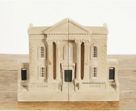 TIMOTHY RICHARDS: A PAIR OF PLASTER ARCHITECTURAL MODELS OF QUEEN ANNE HOUSE, BATH (2)Modern
Each model symmetrical in form, 
