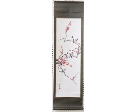 SEVEN CHINESE SCROLL PAINTINGS ON PAPER (7)Various subjects
Including; two paintings of fans; two of mountainous landscapes; 