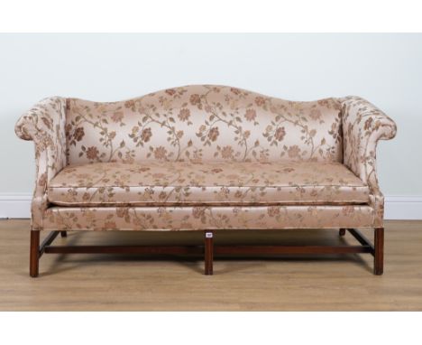 A GEORGE III STYLE HUMPBACK SOFA190cm wide; 85cm high