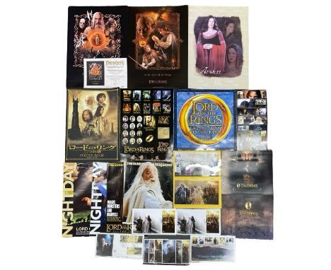 A mixed lot of Lord of the Rings memorabilia and ephemera, to include: - Various first day covers, stamps and postcard sets -