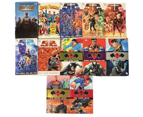DC COMICS: Various graphic novels including: Superman | Batman; 52; Dark Knight Dynasty; Super Friends