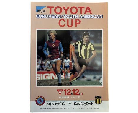 TOYOTA CUP PROGRAMME: Aston Villa v Penarol, December 12th 1982, Tokyo.Aston Villa's first appearance in this competition. 