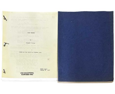 Two film scripts to include: - SILENCE, an adaption by noted screenwriter and actor Michael Christofer, of the last, posthumo