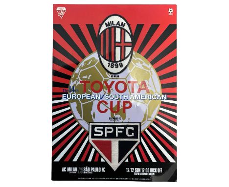 TOYOTA CUP PROGRAMME AC Milan v Sao Paulo, 12th December 1993