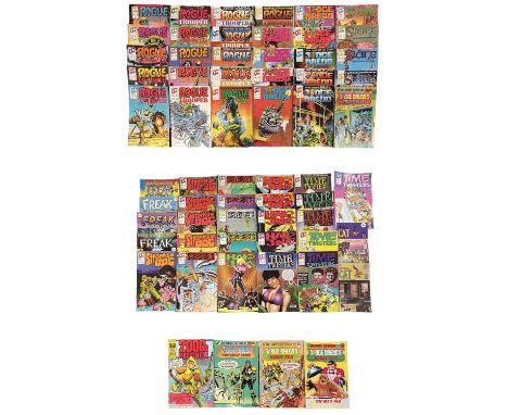 A mixed collection of vintage QC [Quality Comics], to include Rogue Trooper; Time Twisters; Strontium Dog, Judge Dredd; Slain