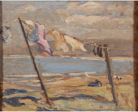 * Florence Adelina Hess [1891-1974]-Breezy Day - Sketch,:-signed bottom right,further signed, inscribed and dated 1932 on the