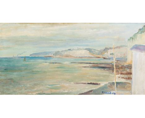 * Ronald Ossory Dunlop [1894-1973]-St Valarie-en-Caux, Normandy,:-signed bottom rightinscribed on the stretcher, oil on board