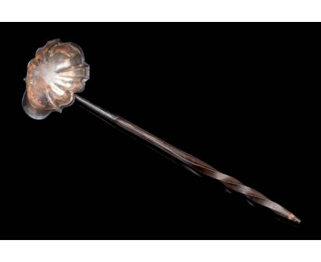 A George III silver toddy ladle, maker Nathaniel Appleton & Ann Smith, London, 1779: monogrammed and initialed, the bowl of l