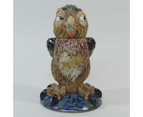 A Burslem pottery character flask, Rosie, designed by Andrew Hull, 18cm tall