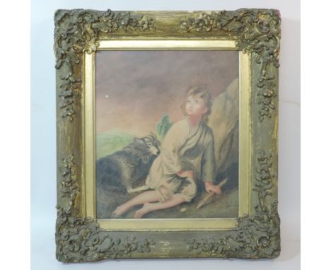 Continental school, 19th century, portrait of a boy, watercolour, 30 x 26cm